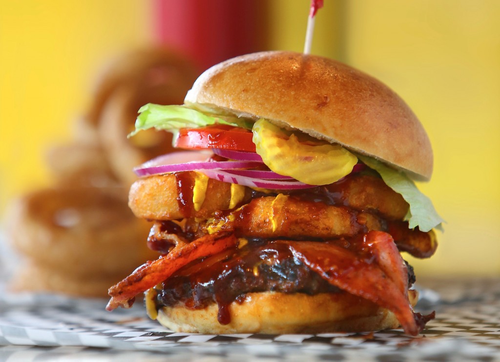 The St. Helena Ave. Burger at Superburger. (John Burgess/The Press Democrat)