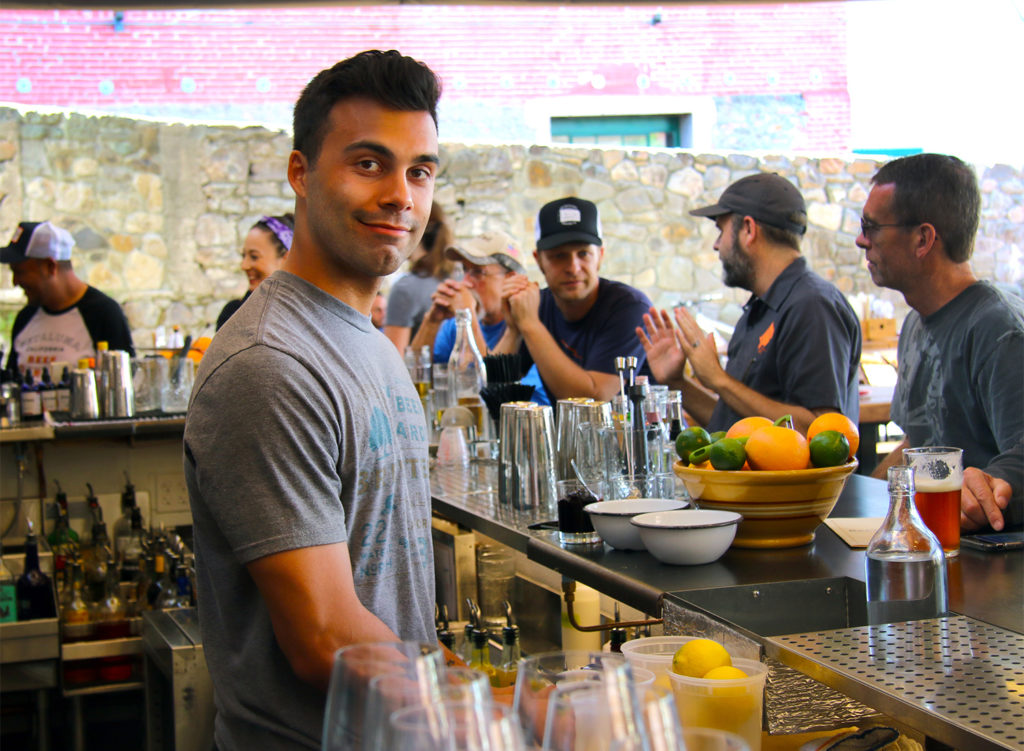 The bar at Brewster’s Beer Garden in Petaluma, California. Heather Irwin/PD