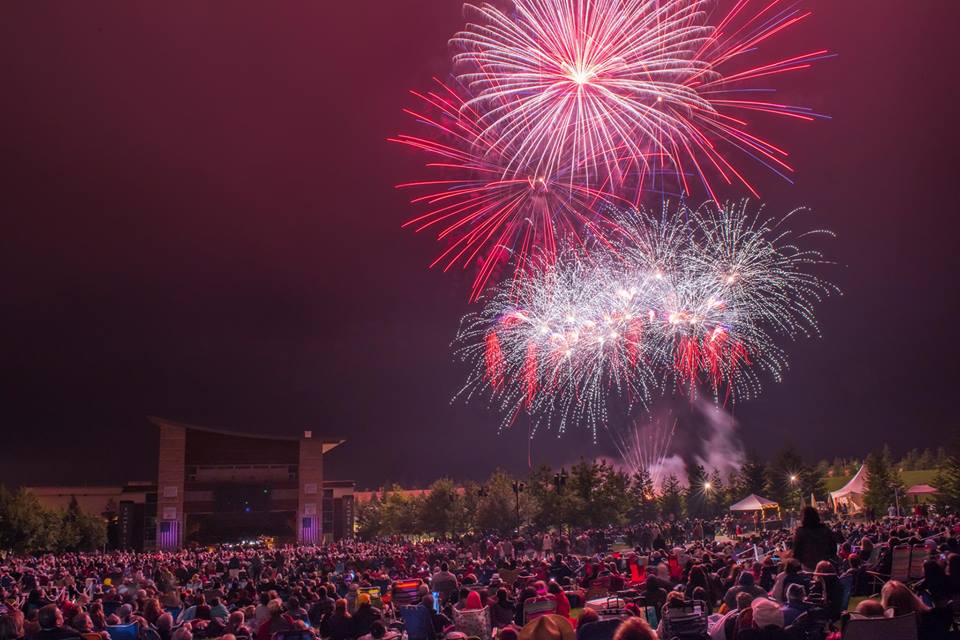 Last year's fireworks shown at the Green Music Center, Sonoma State University, Rohnert Park.