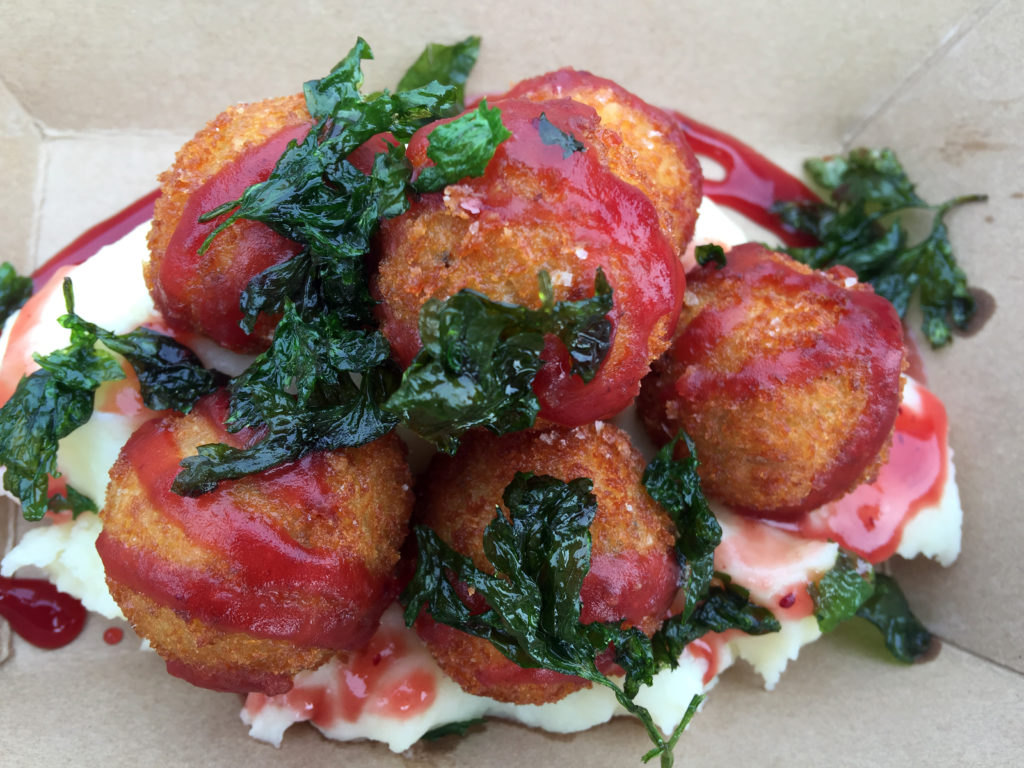 Holiday Feast croquettes from the Croques and Toques food truck in Santa Rosa, California. Photo: Heather Irwin/Press Democrat.