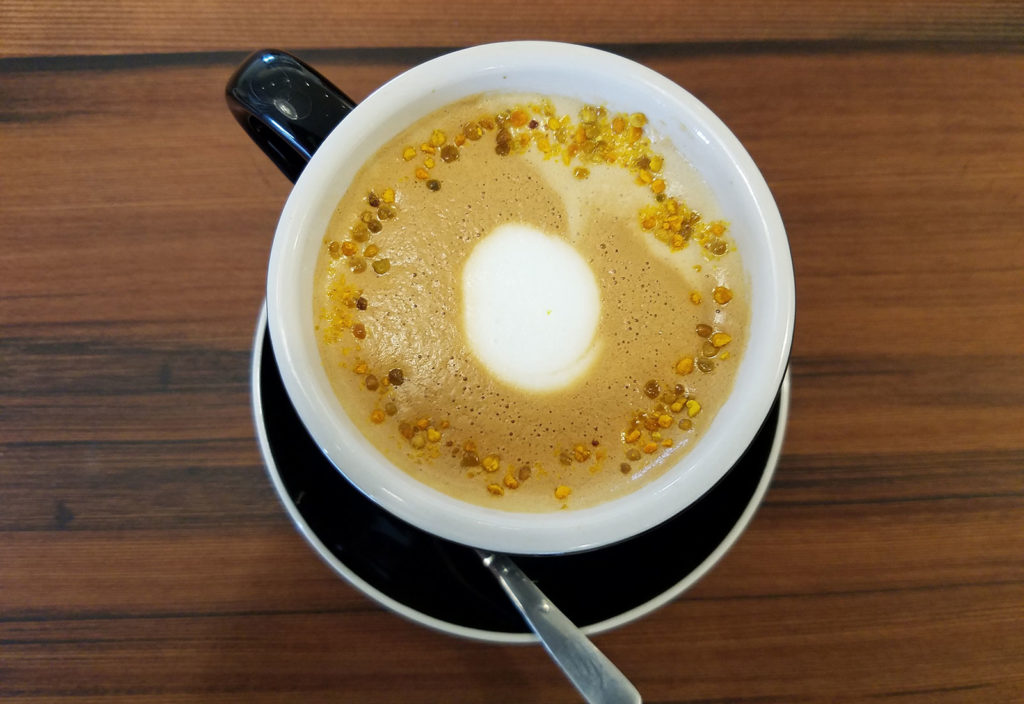 Bee pollen atop the Lover's Lane. City Garden Doughnuts in Santa Rosa, Heather Irwin/PD