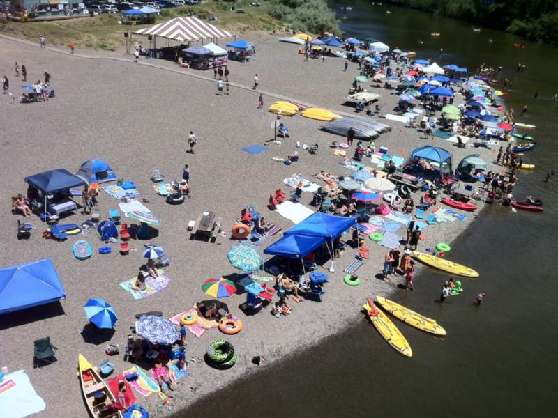 Numerous people flood in to see the spectacular fireworks that were held last year, at Monte Rio Independence Day Celebration.