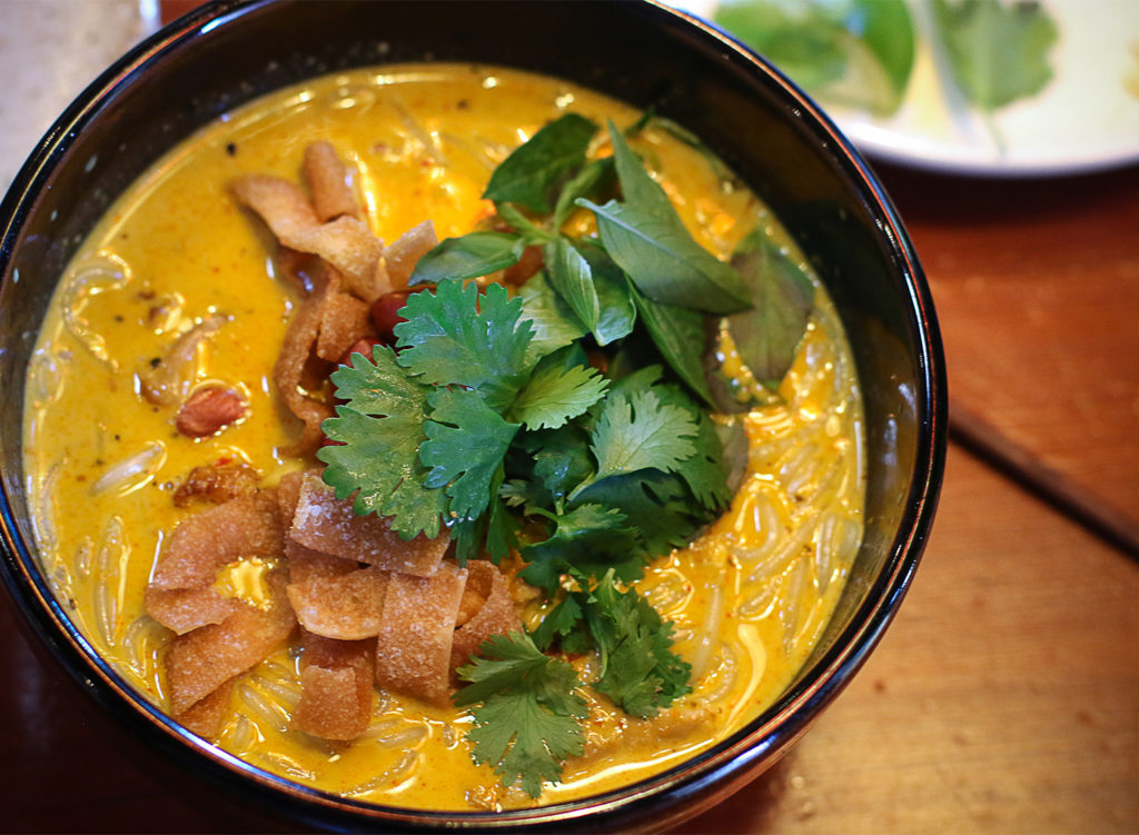 Chiang Mai style yellow curry at Khom Loi pop-up at Ramen Gaijin in Sebastopol. Heather Irwin/PD