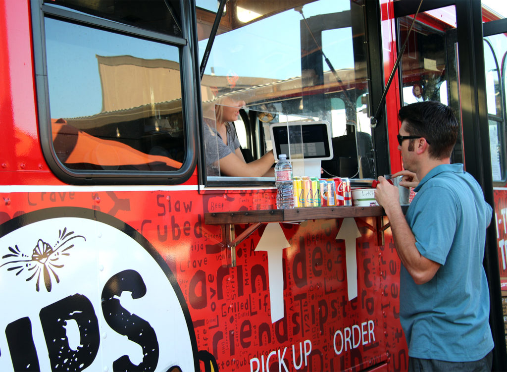Tips Tri Tip truck at The Block in Petaluma. Heather Irwin/PD