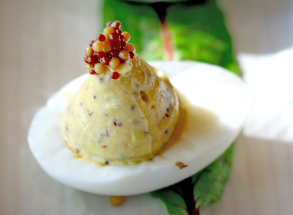 Deviled eggs at Trading Post Restaurant in Cloverdale. heather irwin/PD