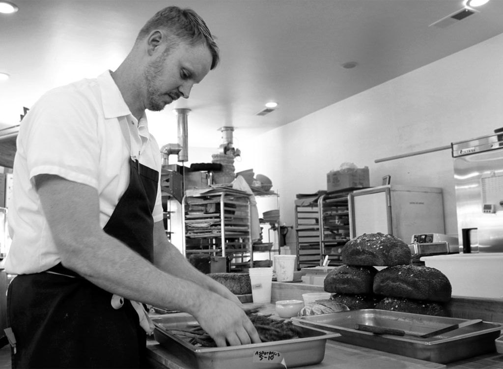 Chef Erik Johnson at Trading Post Restaurant in Cloverdale. Heather Irwin/PD