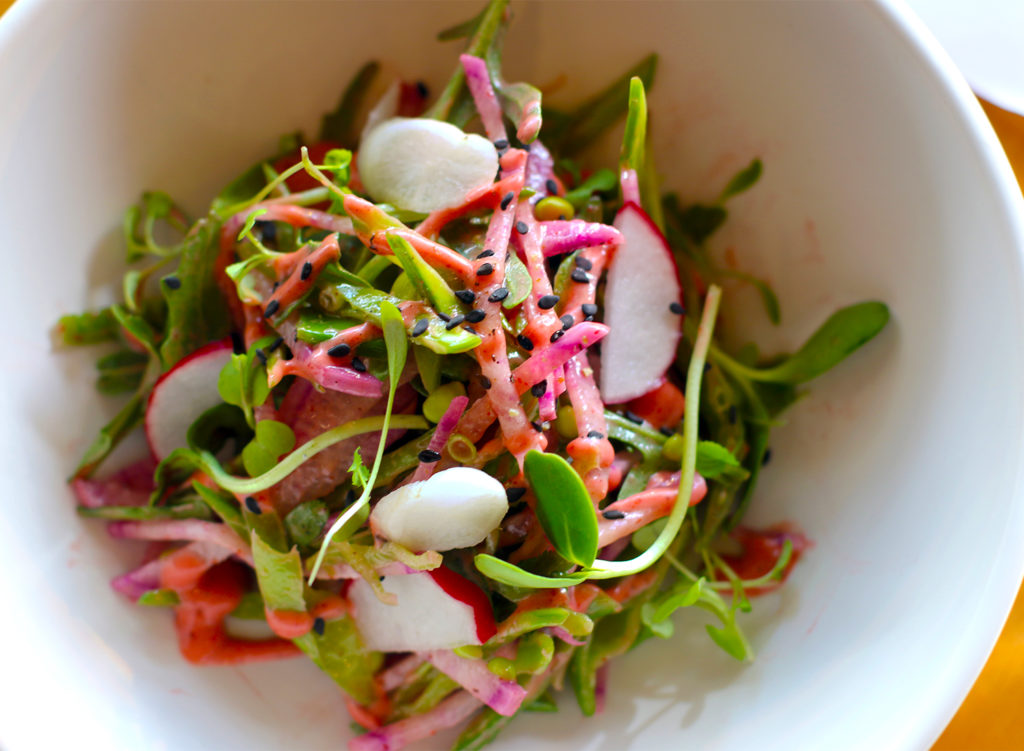 Spring salad at Trading Post Restaurant. Heather Irwin/PD