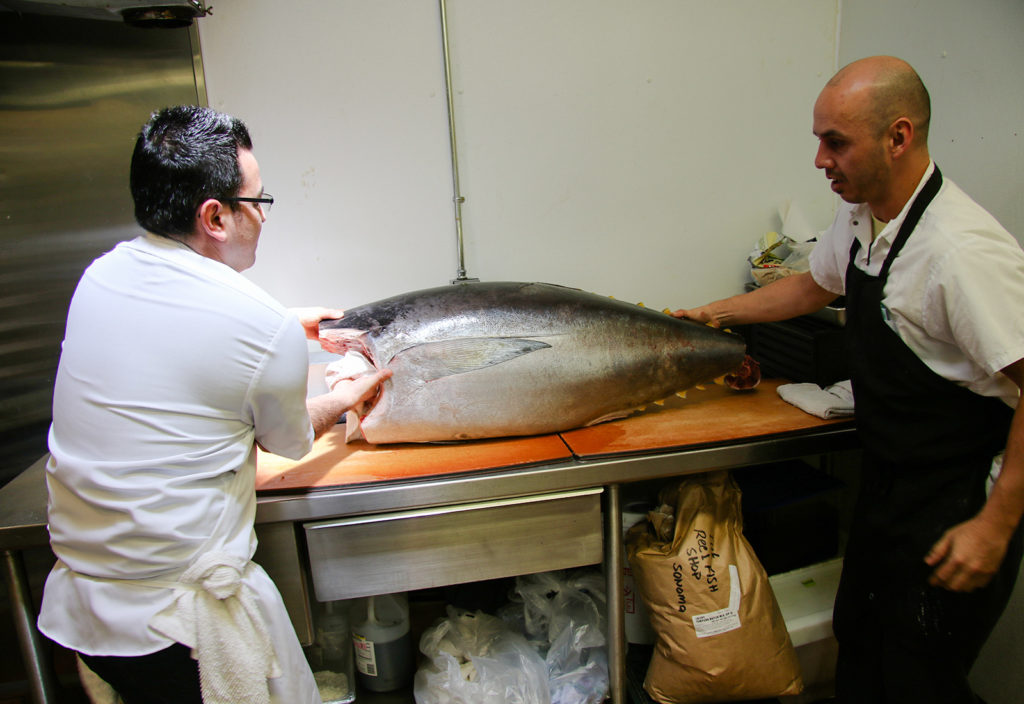 Chef Aiki Terashima at Reel Fish Shop & Grill in Sonoma. Heather Irwin/PD