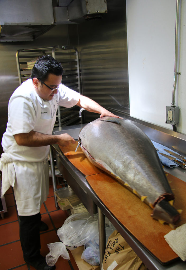Chef Aiki Terashima at Reel Fish Shop & Grill in Sonoma. Heather Irwin/PD