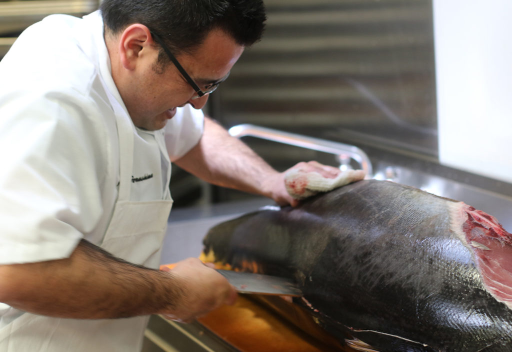 Chef Aiki Terashima at Reel Fish Shop & Grill in Sonoma. Heather Irwin/PD