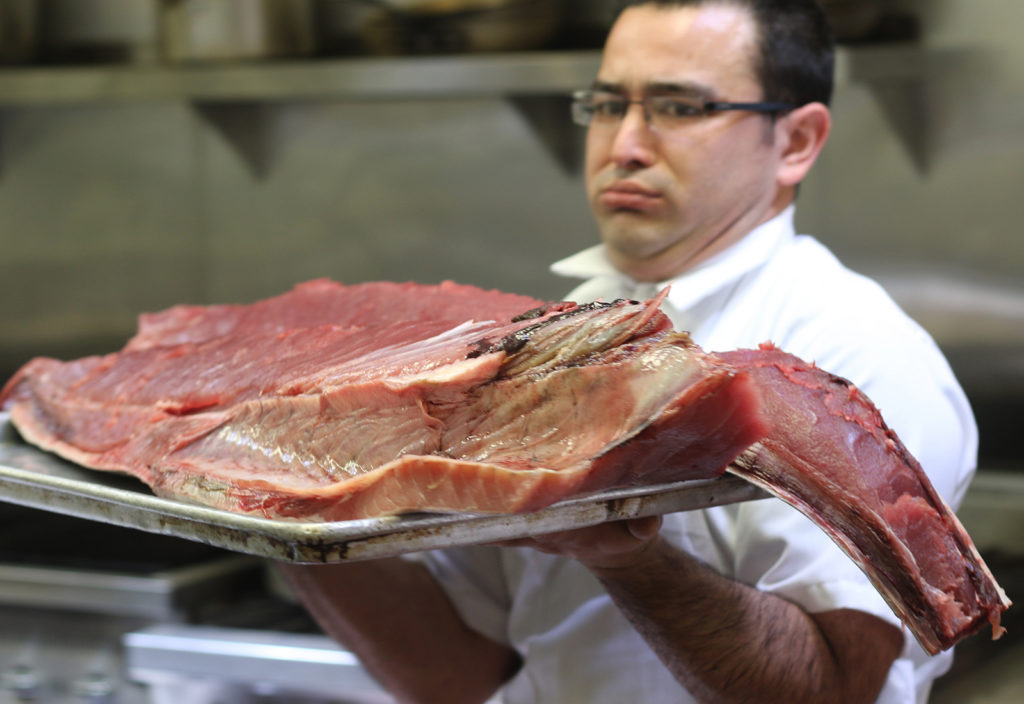 Chef Aiki Terashima at Reel Fish Shop & Grill in Sonoma. Heather Irwin/PD