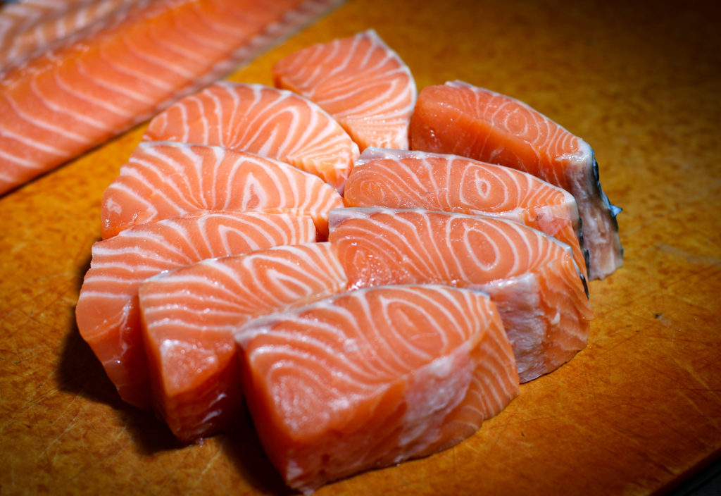 Salmon at Reel Fish Shop & Grill in Sonoma. Heather Irwin/PD