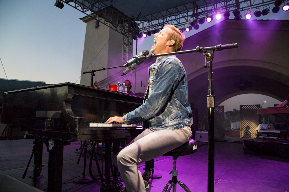 Andrew McMahon's been carrying upright to grand, since he was 16-year-old and used to load an upright piano onto a motorcycle trailer and tow it behind one of his bandmates’ SUVs. You can read more about McMahon's musical history in a recent interview regarding his sold out show at Robert Mondavi Winery. (Estefany Gonzalez) 