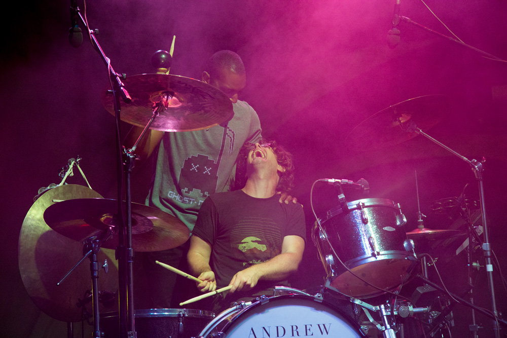 Drummer Jay McMillan performs with Andrew McMahon In The Wilderness at Robert Mondavi. (Estefany Gonzalez) 