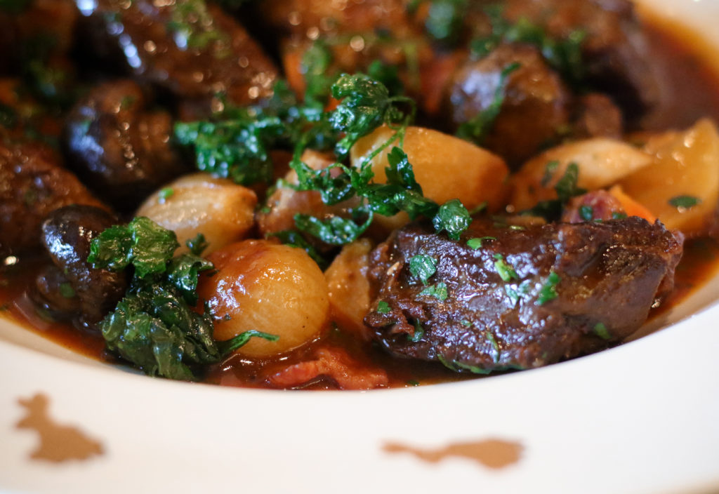 Beef bourguignon at the Brass Rabbit in Healdsburg. Heather Irwin/PD