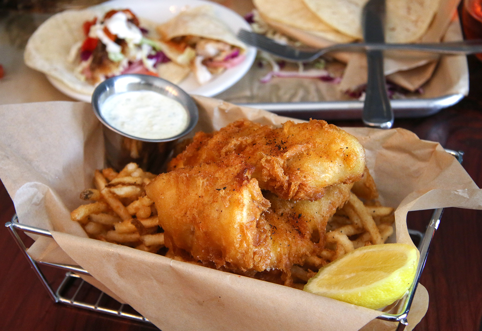 Fish and chips at Reel Fish Shop & Grill in Sonoma. Heather Irwin/PD
