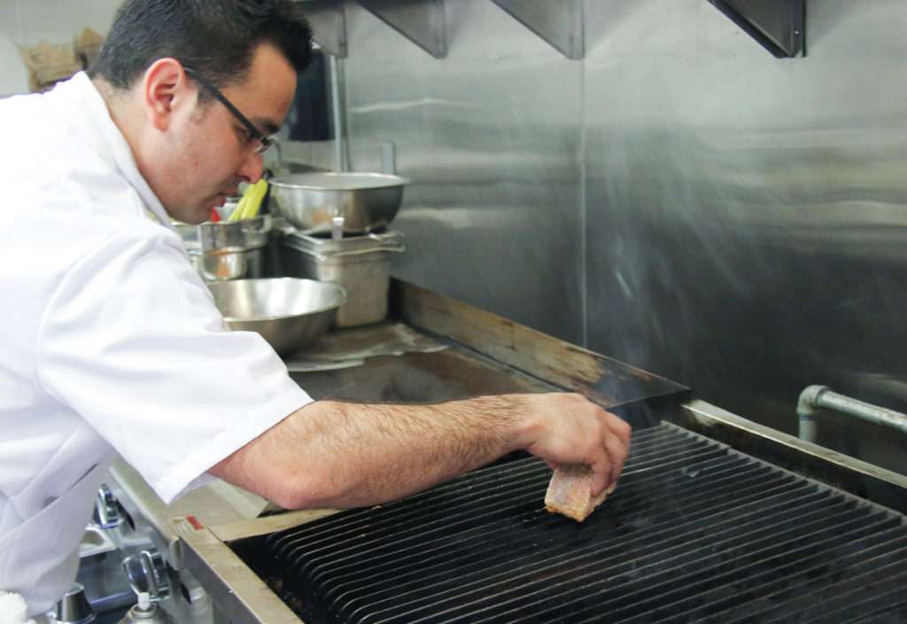 Chef Aiki Terashima at Reel Fish Shop & Grill in Sonoma. Heather Irwin/PD