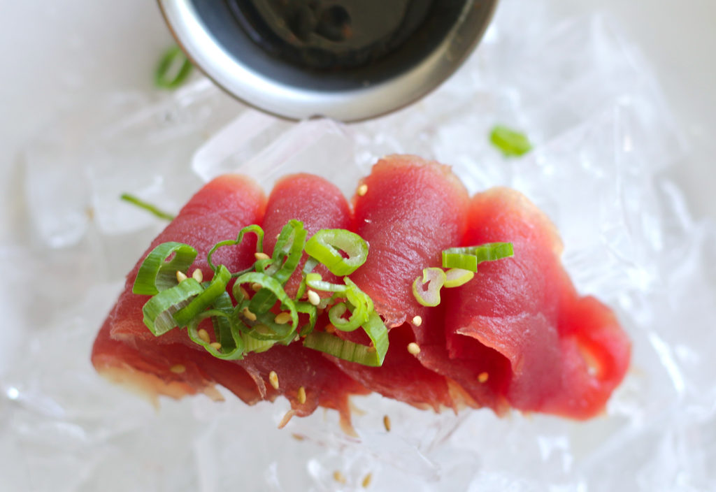 Sashimi at Reel Fish Shop & Grill in Sonoma. Heather Irwin/PD