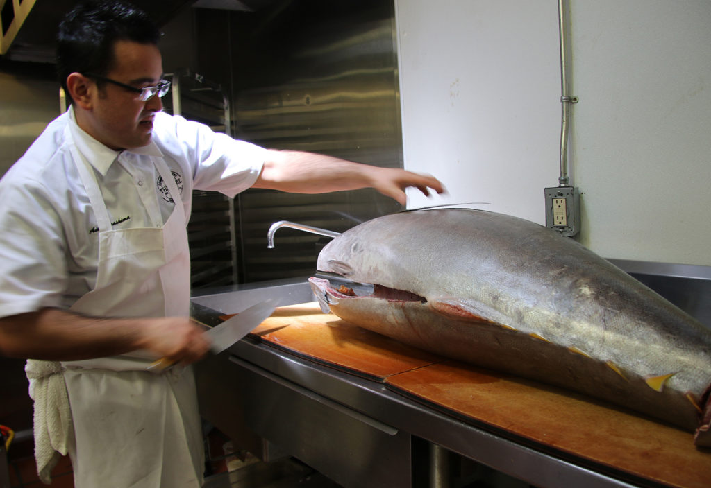 Chef Aiki Terashima at Reel Fish Shop & Grill in Sonoma. Heather Irwin/PD