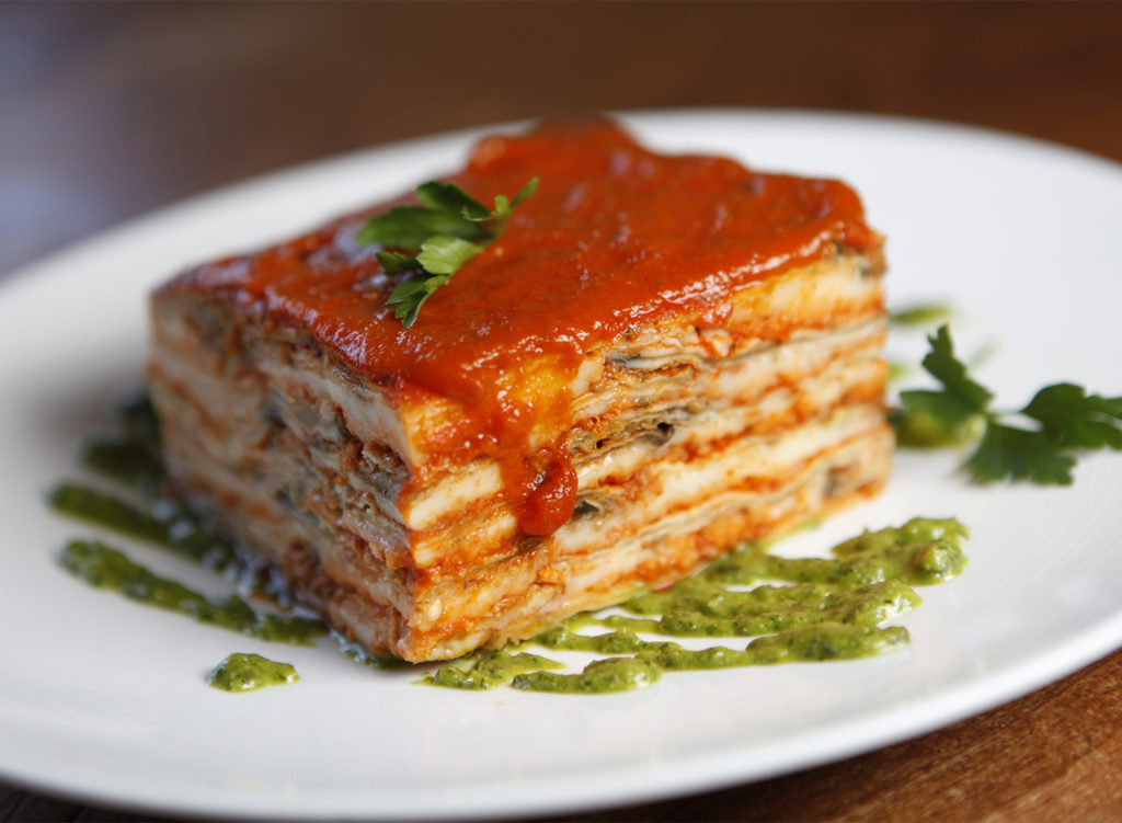 ITALY, Risibisi in Petaluma. Eggplant parmigiana. PD FIle