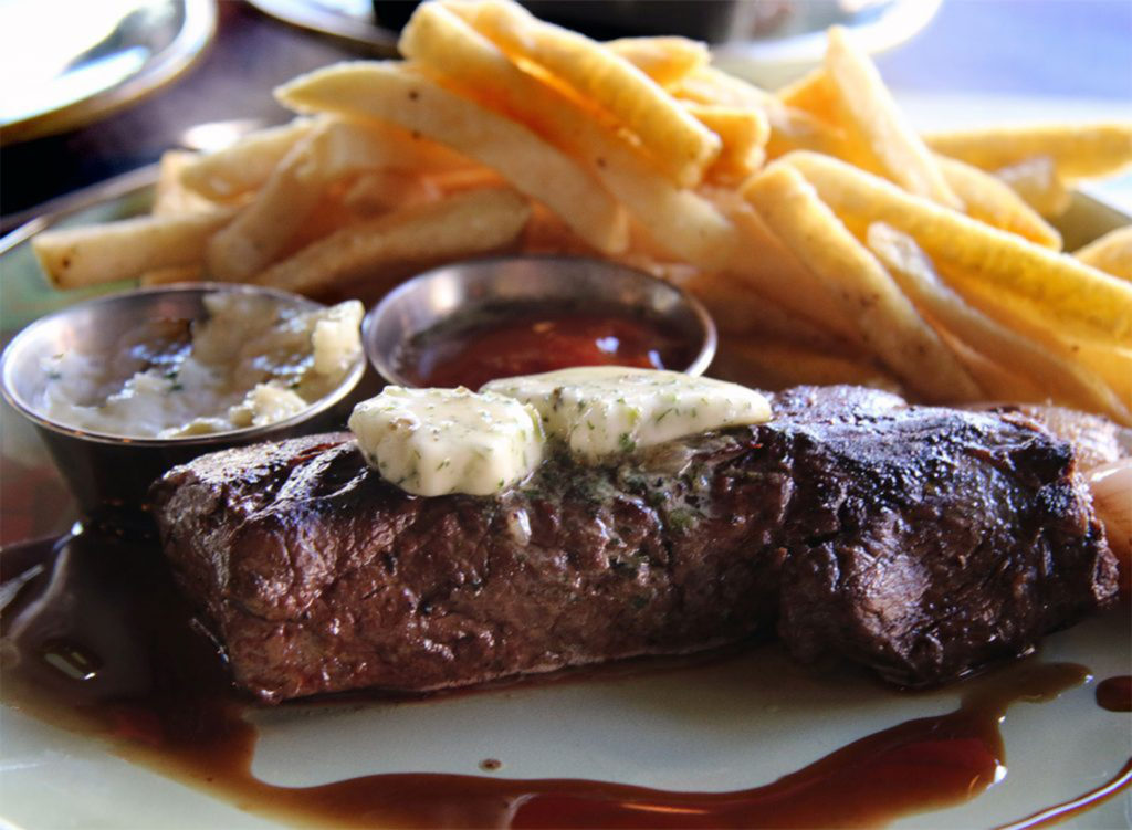 FRANCE, Crocodile Cafe in Petaluma: Steak frites. Heather Irwin/PD