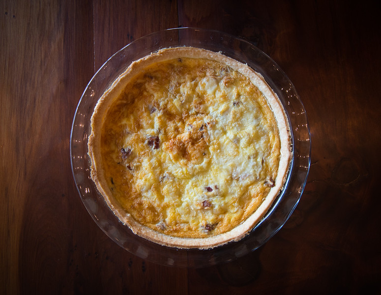 Quiche at the Golden Pig Restaurant in Hopland. Photo Credit: DG Creative