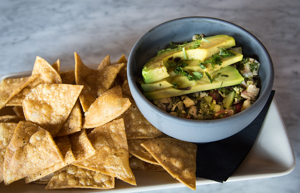 Ceviche at the Golden Pig Restaurant in Hopland. Photo Credit: DG Creative