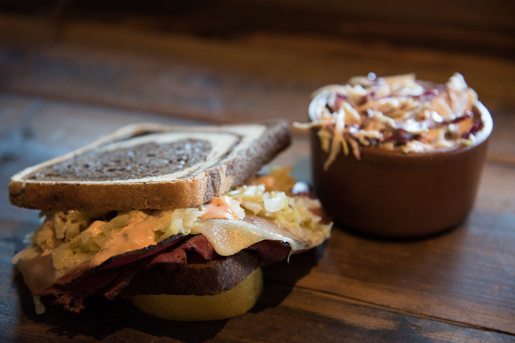 Rueben sandwich at the Golden Pig Restaurant in Hopland. Photo Credit: DG Creative
