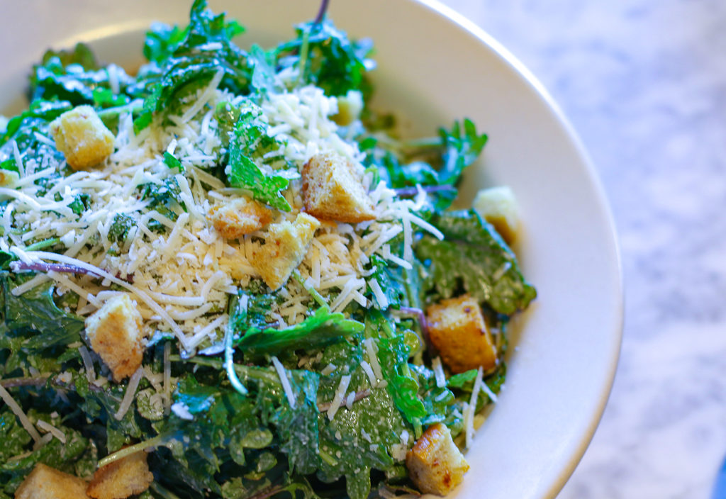 Baby Kale salad at Golden Pig in Hopland. Heather Irwin/PD