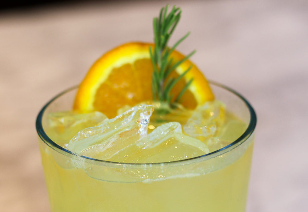 Orange and rosemary shrub at The Golden Pig in Hopland. Heather Irwin/PD