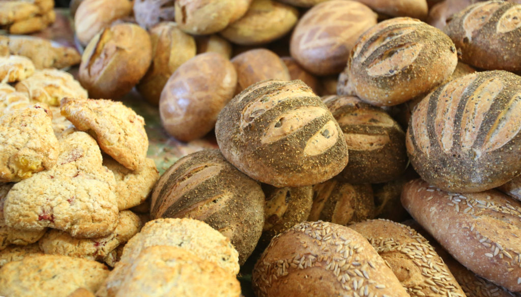 Variety of breads at Wild Flour Bread in Freestone, July 28, 2012.