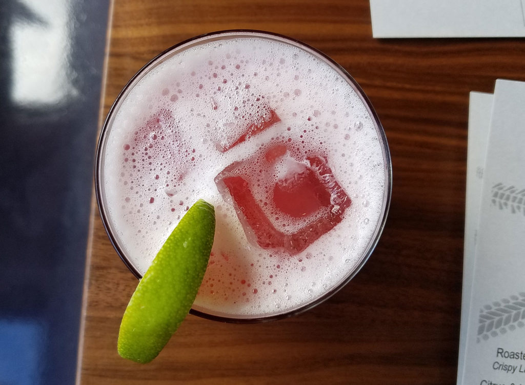 Fisherman's cocktail at 2 Tread Brewing Co. The downtown Santa Rosa brewpub and restaurant offers a full menu for lunch an dinner. Heather Irwin/PD