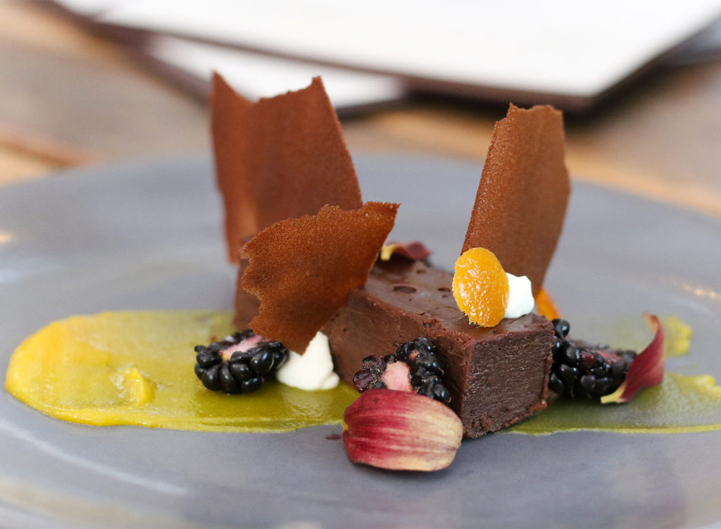 Chocolate dessert at Russian River Vineyards restaurant in Forestville. Heather Irwin/PD