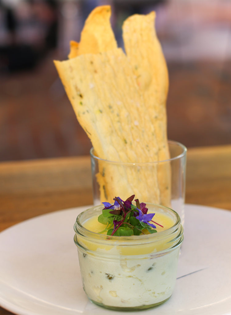 Halibut Rillette with caper onion aioli, housemade herb crackers at Russian River Vineyards in Forestville. Heather Irwin/PD