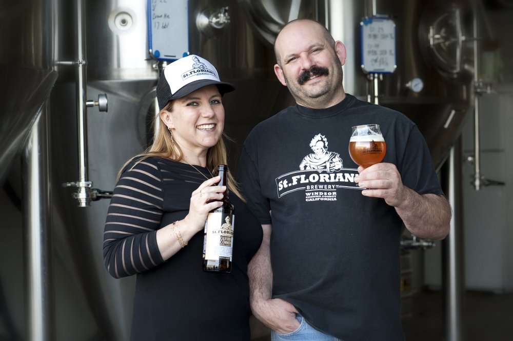 Amy and Aron Levin of St. Florian's. Aron Levin is a firefighter in Windsor and has been on the line fighting these fires all over the county. (courtesy photo)