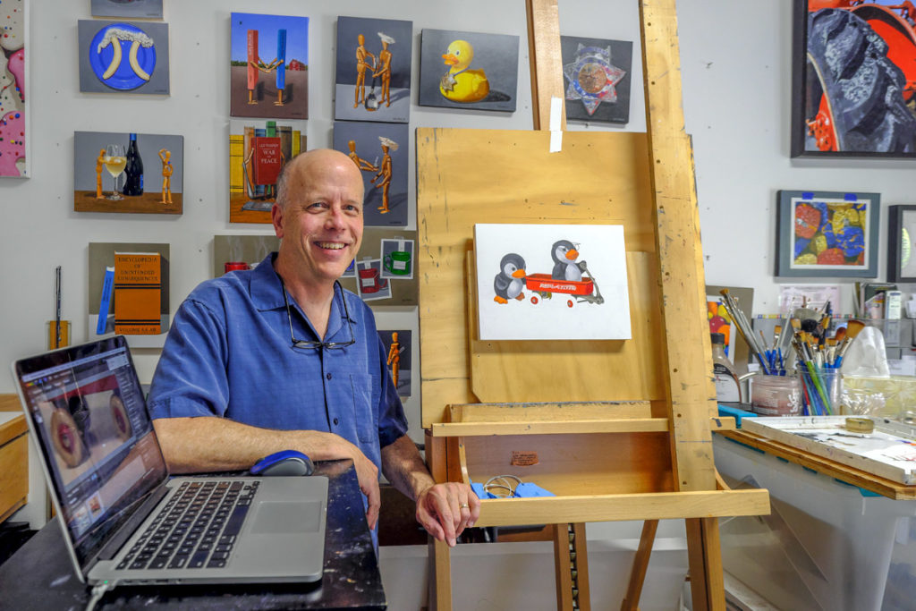 Retired Police Lieutenant Answers Call to Help Fire Victims from His Art Studio