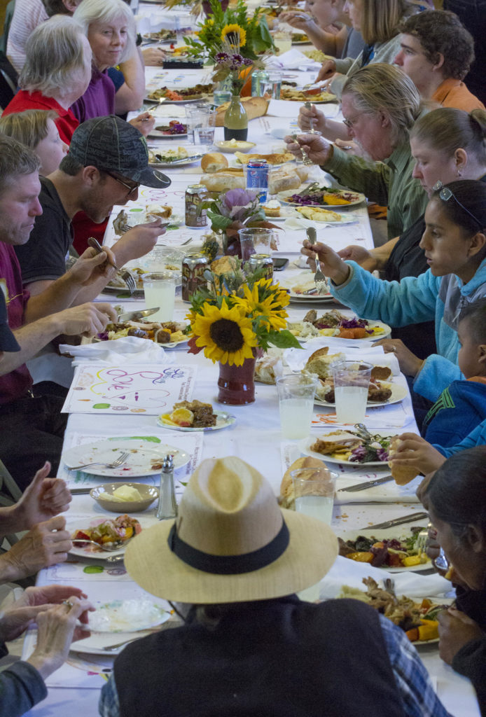 The Sonoma Community Center hosted its annual free Thanksgiving Day Dinner at the Sonoma Valley Veterans Memorial Hall. Local businesses, service clubs and volunteers came together to provide the support needed to feed nearly 500 people, November 2016. (Photo by Robbi Pengelly/Index-Tribune)