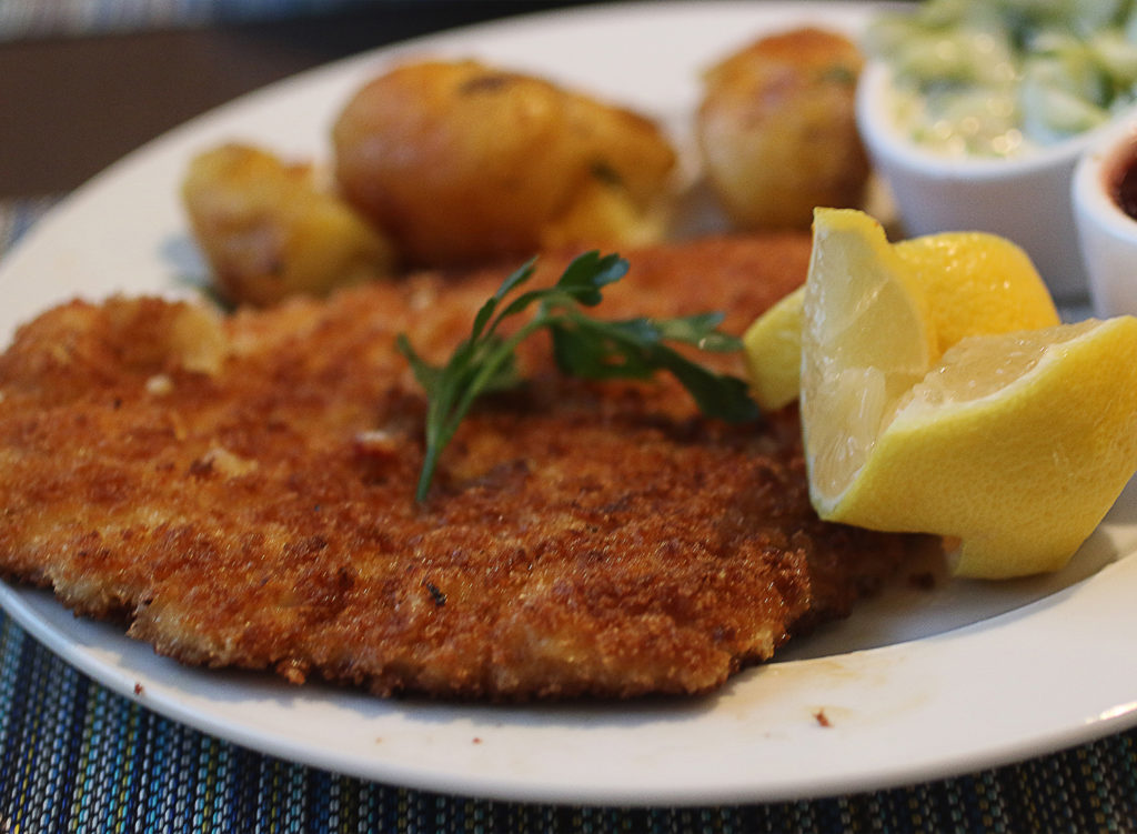 Wiener schnitzle at Tisza Bistro in Windsor. Heather Irwin/PD