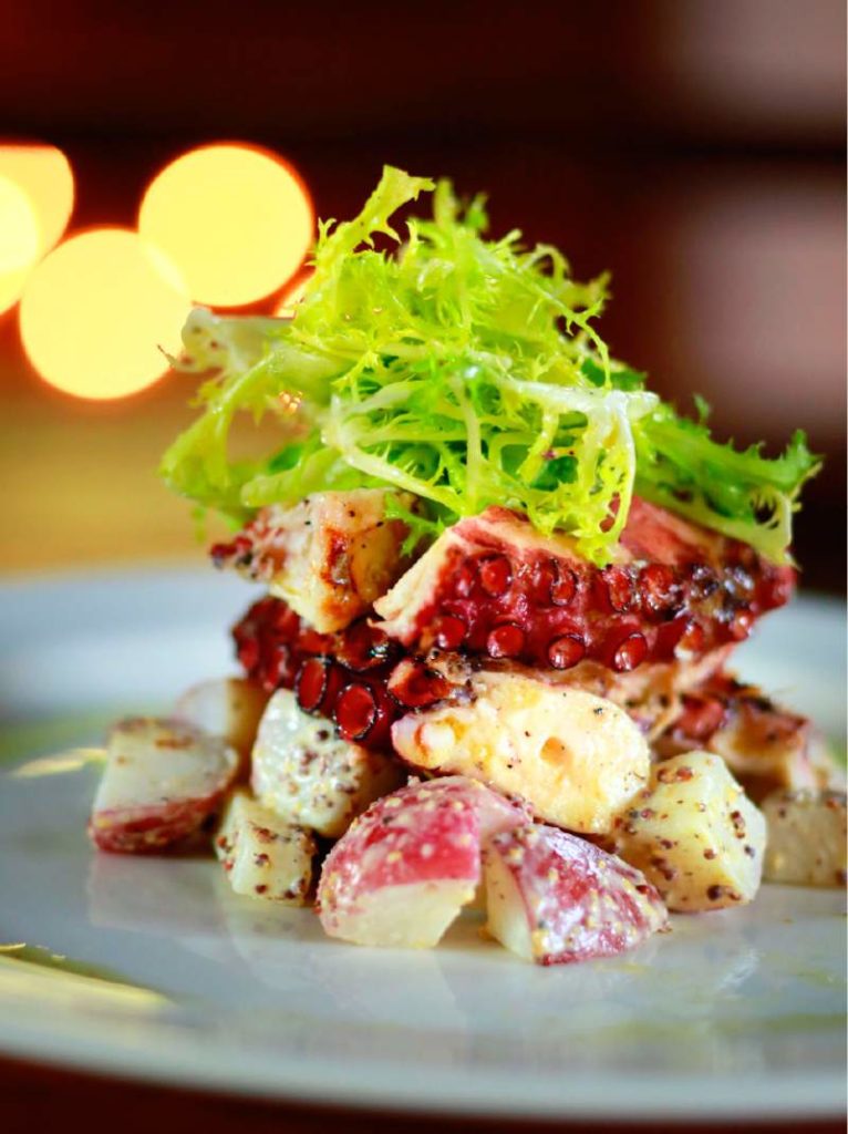 The octopus salad at Aventine Glen Ellen (Conner Jay/The Press Democrat)