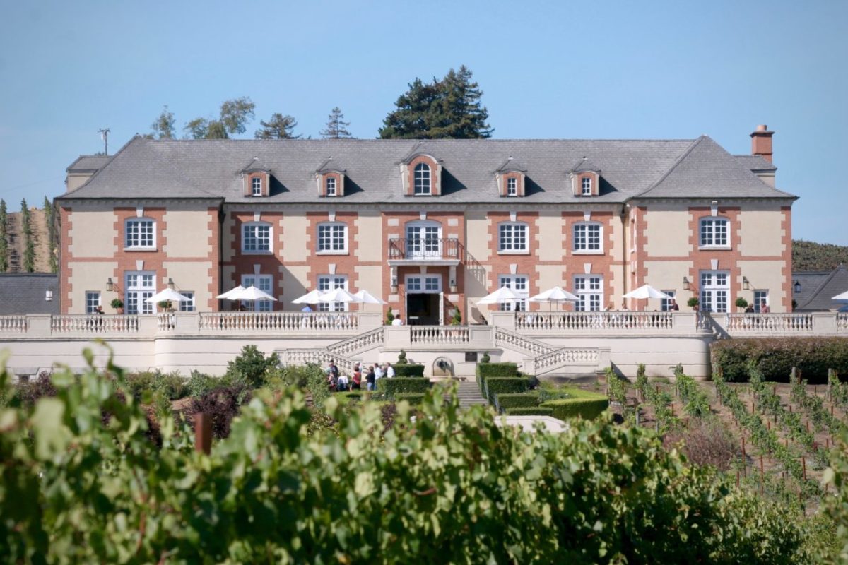 9/9/2012: D7: PC: Domaine Carneros has splendid view from the outdoor tasting area.