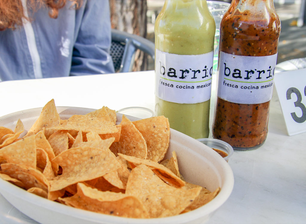 Chips at Barrio Fresca Cocina Mexicana, a walk-up cantina that recently opened in Sebastopol’s Barlow Center. Heather Irwin/PD