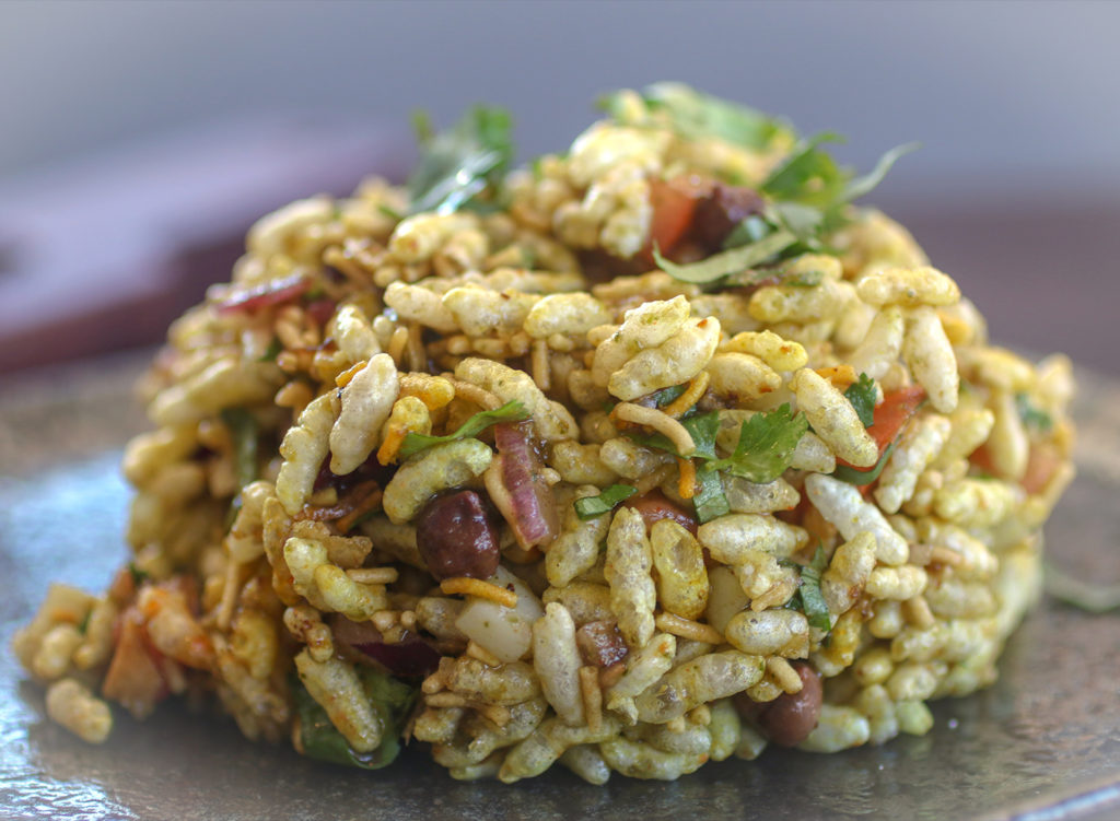 Bhelpuri from the Indian Street Food menu at Bibi's Burger Bar in Santa Rosa. Heather Irwin/PD