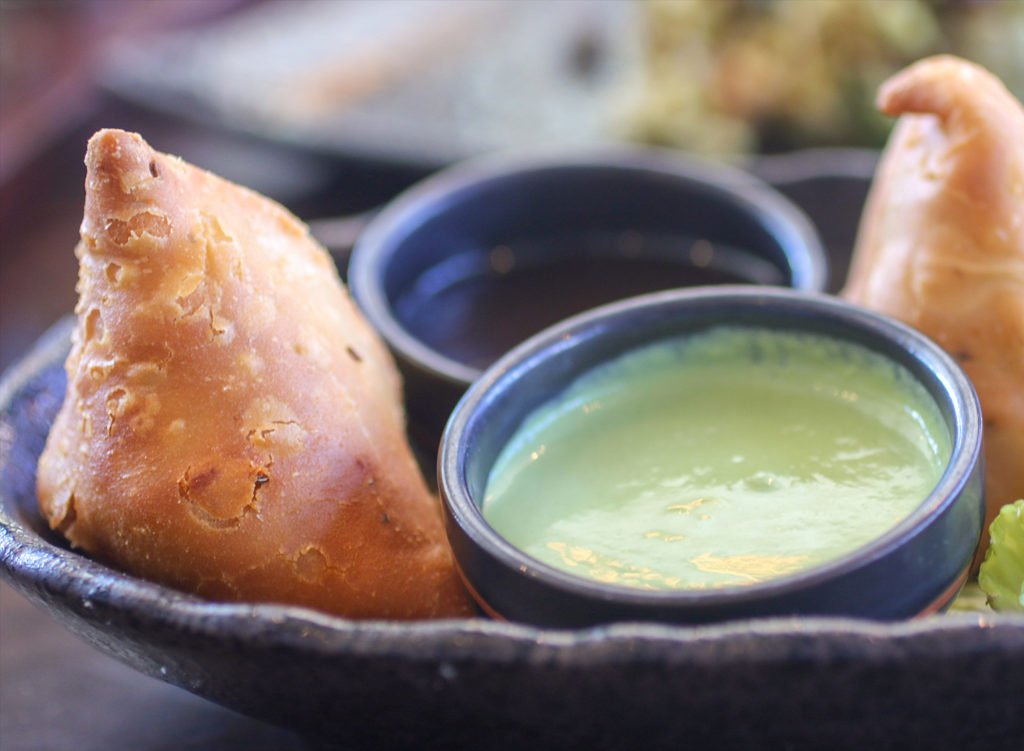 Vegetable Samosas from the Indian Street Food menu at Bibi's Burger Bar in Santa Rosa. Heather Irwin/PD