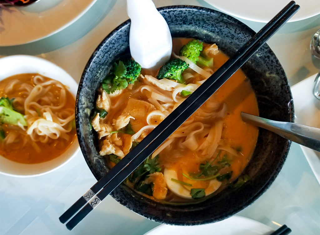 Noodle soup at Spring Thai in Cotati. (Heather Irwin / Sonoma Magazine)