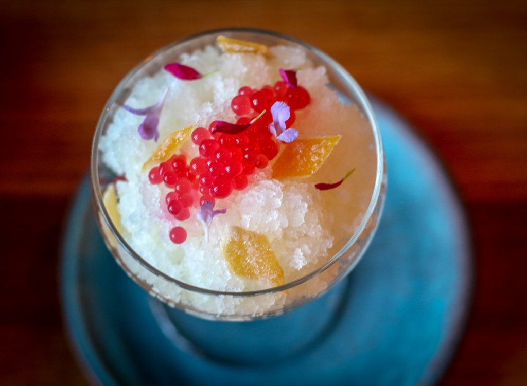 Granita at County Bench (now closed), one of the best Sonoma County restaurants dishes of 2017
