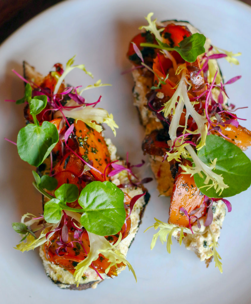 Vegan toast with marinated carrots at Drawing Board in Petaluma, one of the best Sonoma County restaurants dishes of 2017