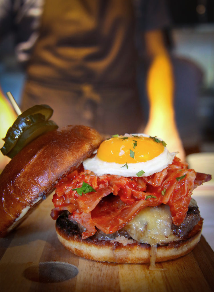 Backyard burger at Backyard restaurant in Forestville, one of the best Sonoma County restaurants dishes of 2017