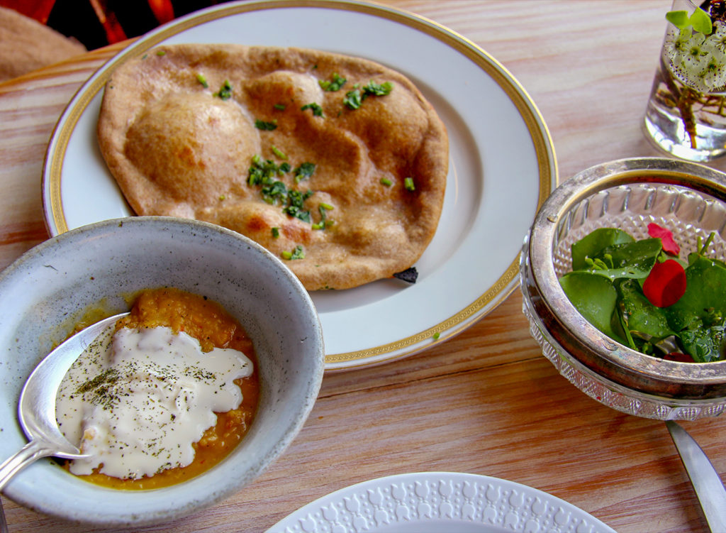 Naan with lentils at Flower and Bone in Santa Rosa, one of the best Sonoma County restaurants dishes of 2017