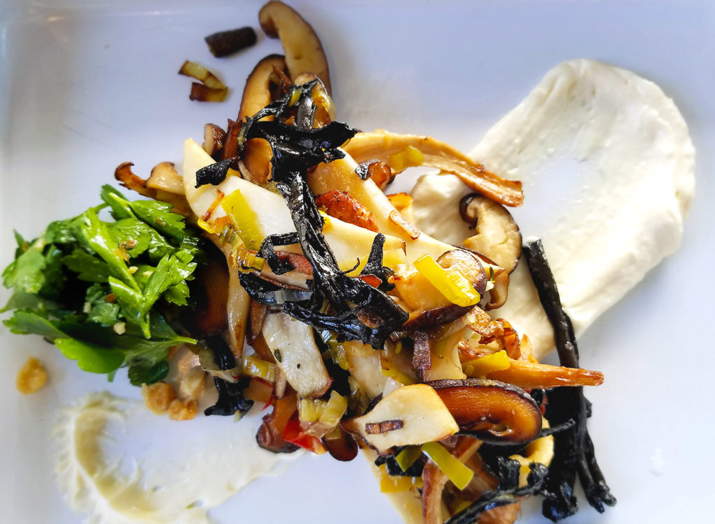 Mushrooms at Handline Restaurant in Sebastopol, one of the best Sonoma County restaurant dishes of 2017. Heather Irwin/PD