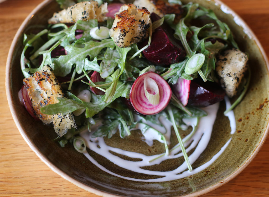 Rocket salad at County Bench, one of the best Sonoma County restaurants dishes of 2017
